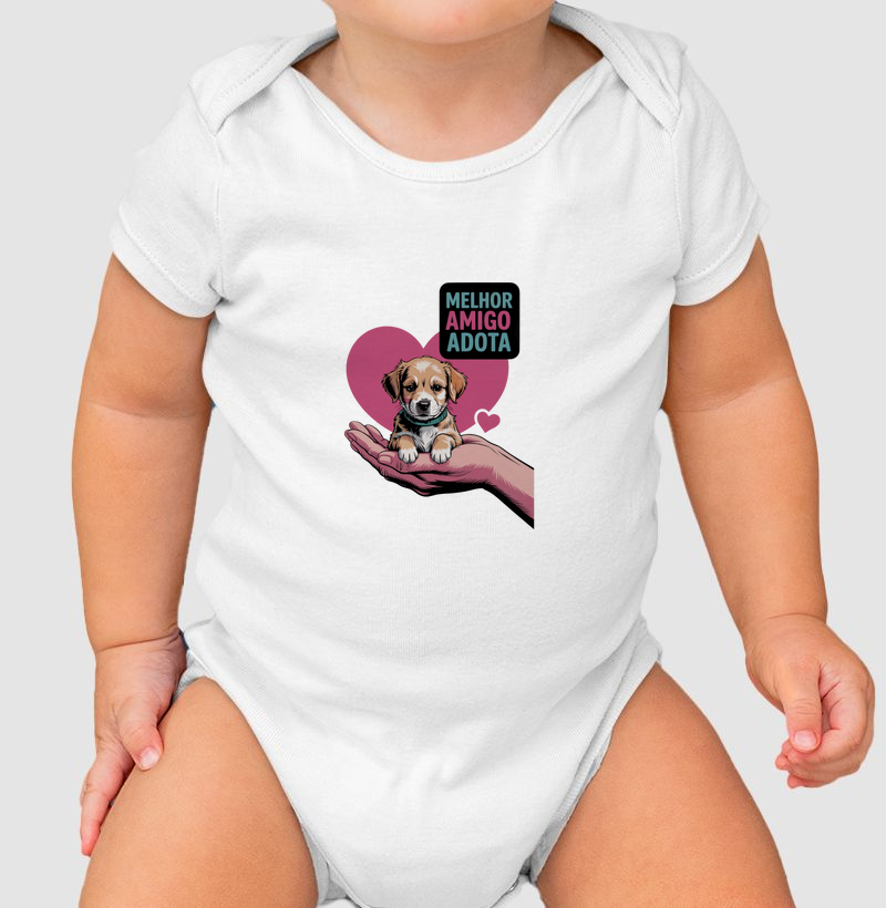 Body Infantil Mãos que Acolhem