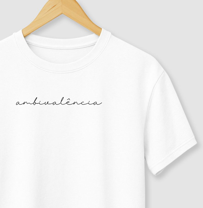 Camiseta “Ambivalência” – Design Minimalista algodão premium(PP ao 4G)