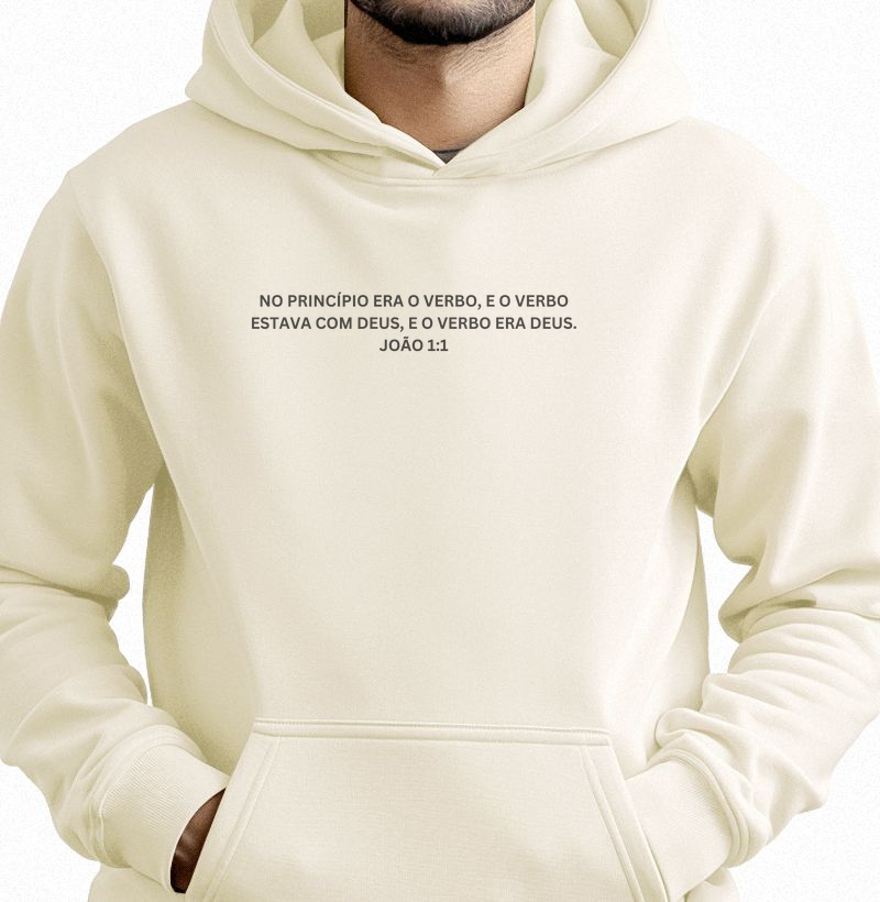 Moletom c/ capuz - João 1:1