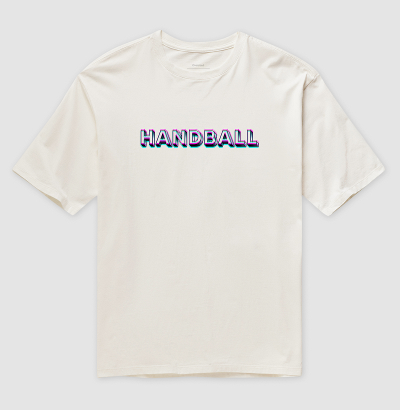 Camiseta Oversized de Handebol - HANDBALL 3D 