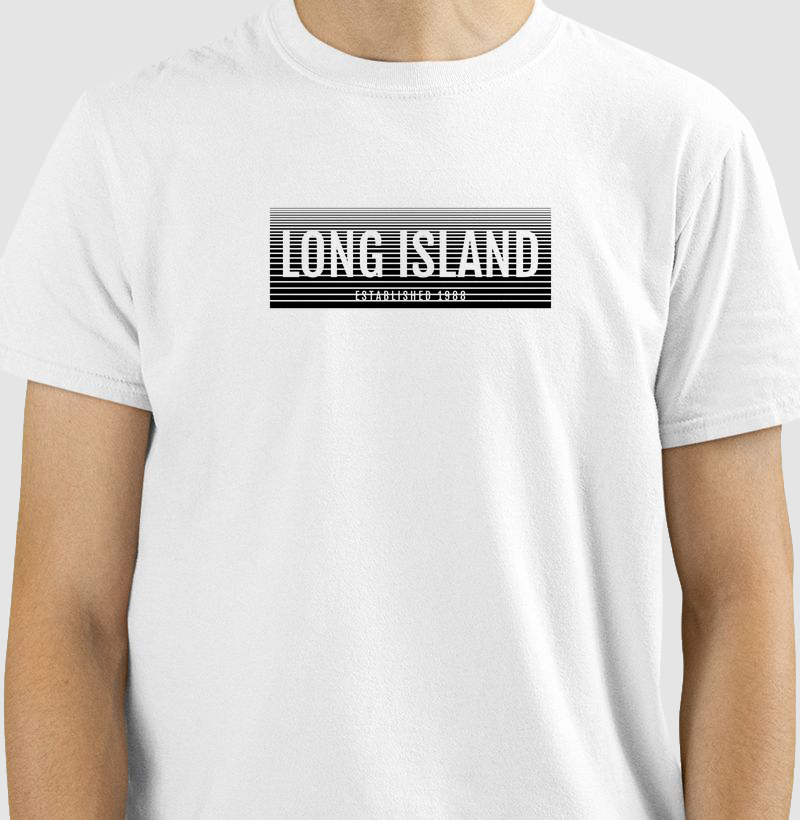 camiseta logo listrado