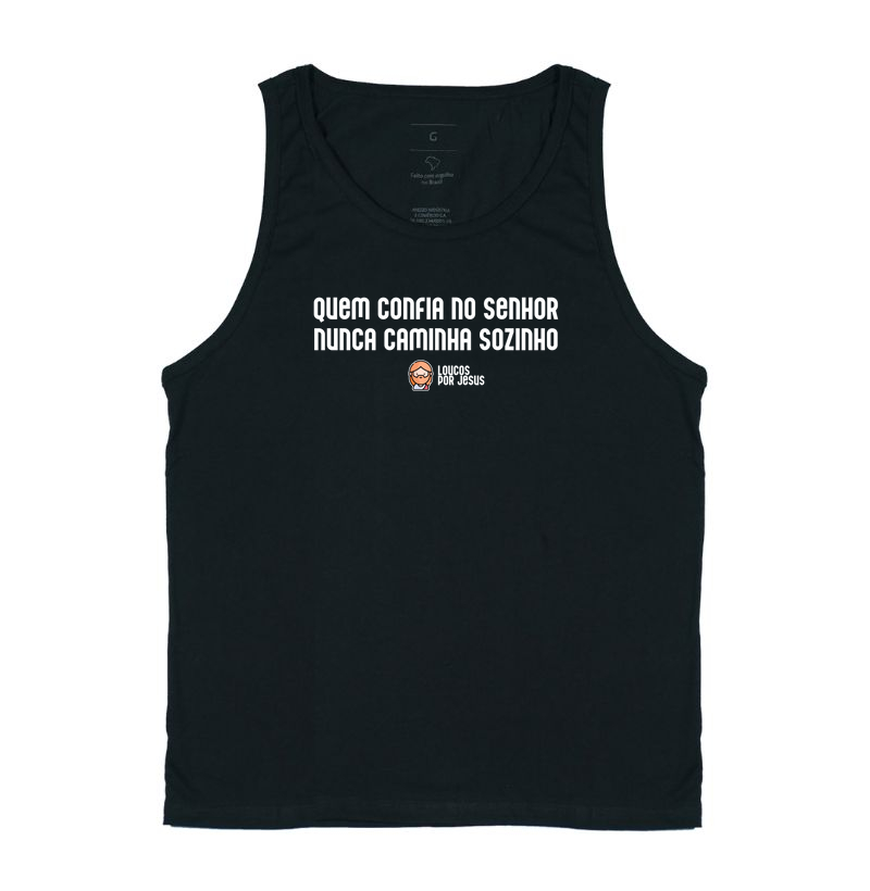 Camiseta | Quem confia no Senhor nunca caminha sozinho