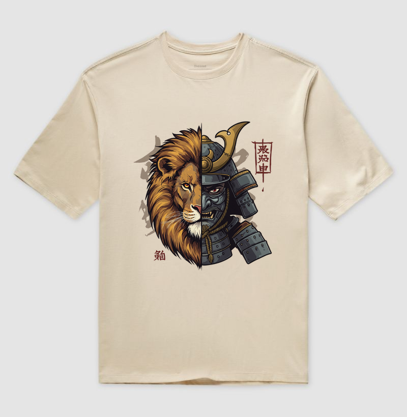 Leão e Samurai - Jiu-Jitsu Lifestyle - Oversized