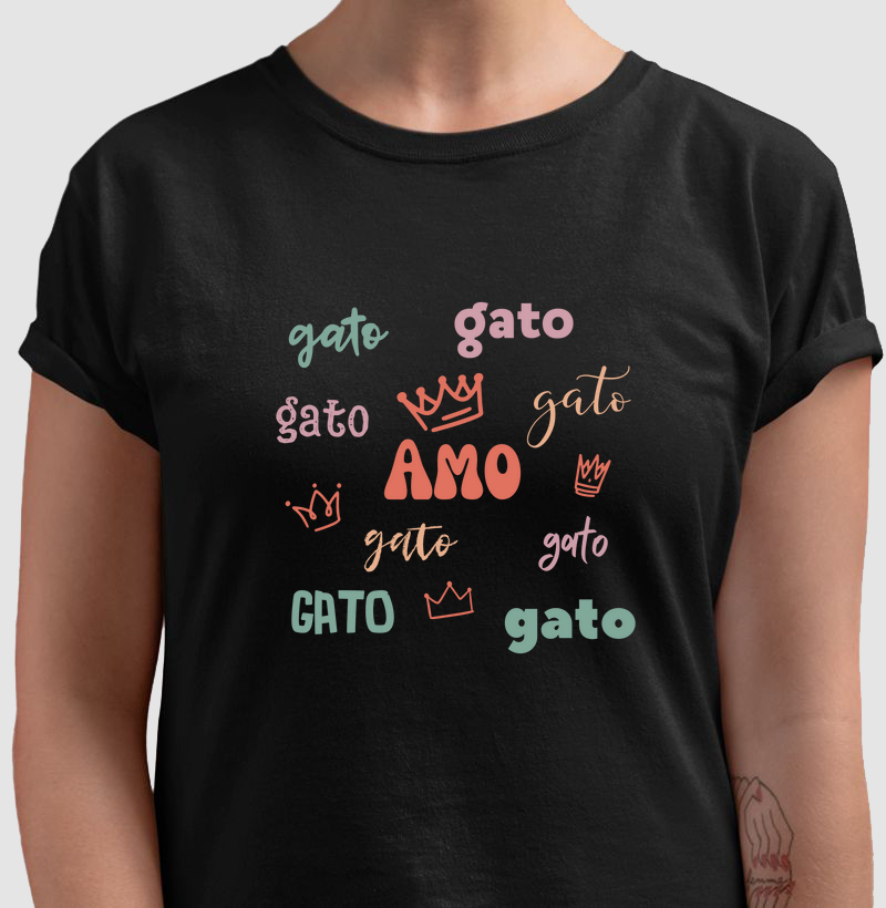 Camiseta Gato rei