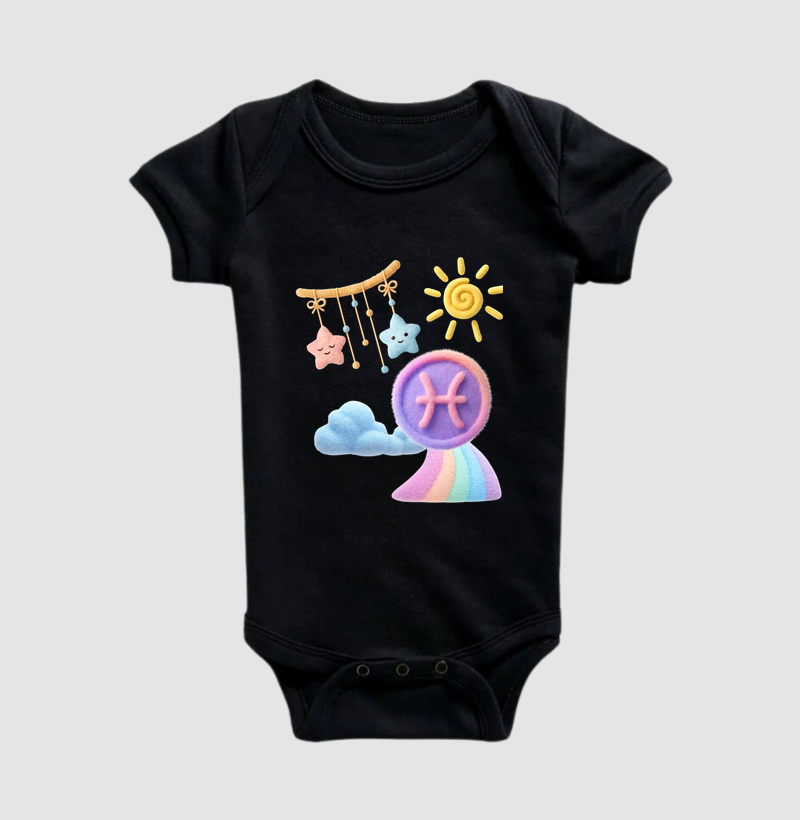 Body Bebê Peixes – Sonho do Arco-Íris