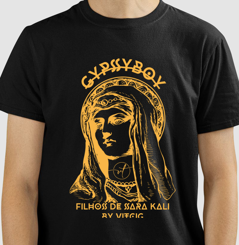 FILHOS SK. T-SHIRT Black Rom - Coleção GYPSYBOYS