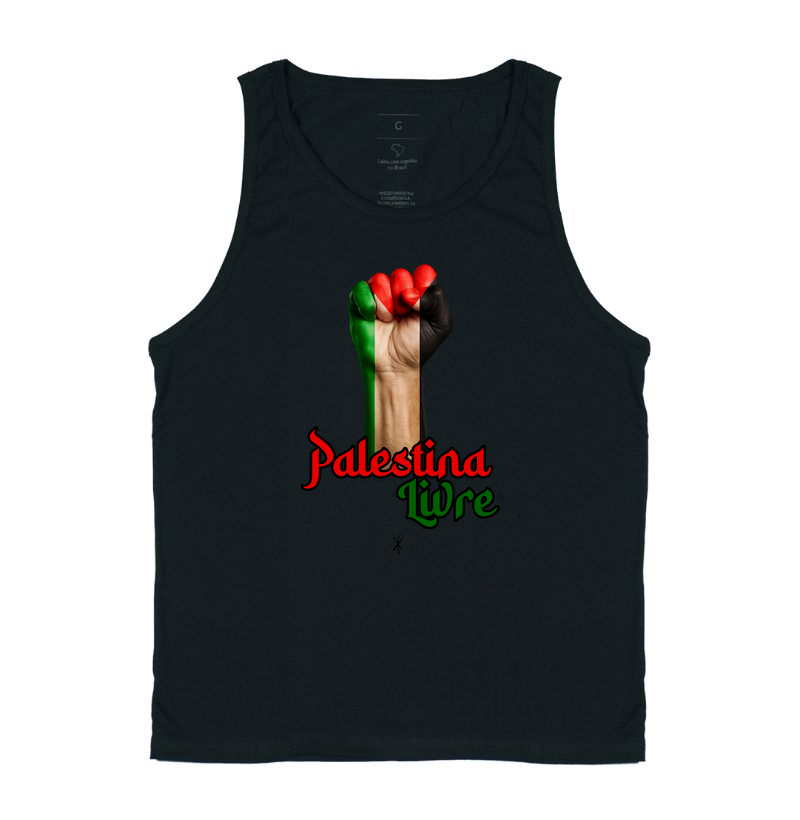 Camiseta Palestina Livre punho