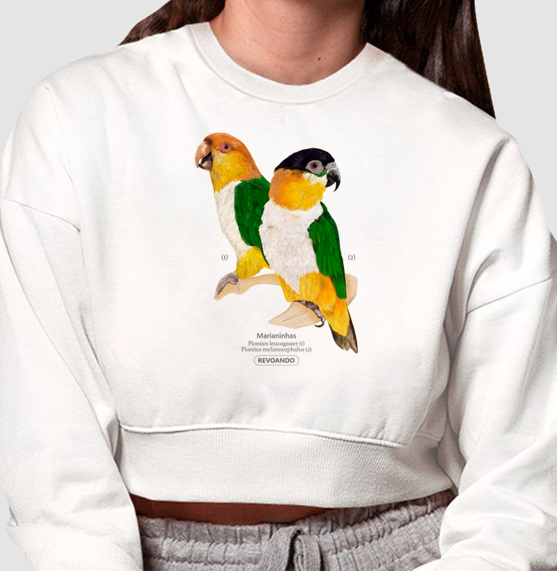 Inky Aves - Marianinhas - Moletom Cropped