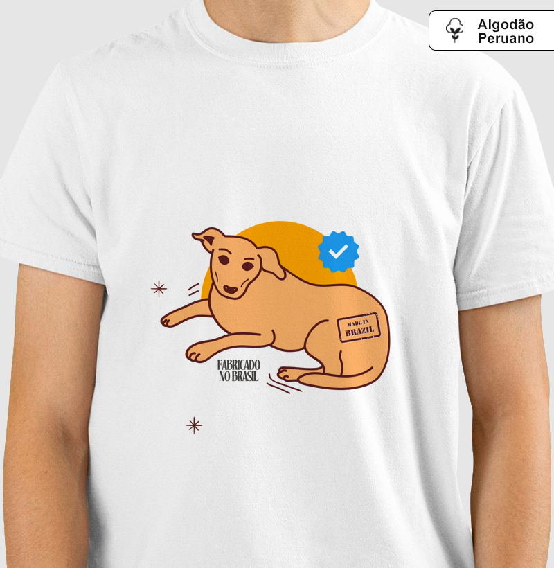 Camiseta Vira-lata Caramelo - O Ícone Verificado do Brasil