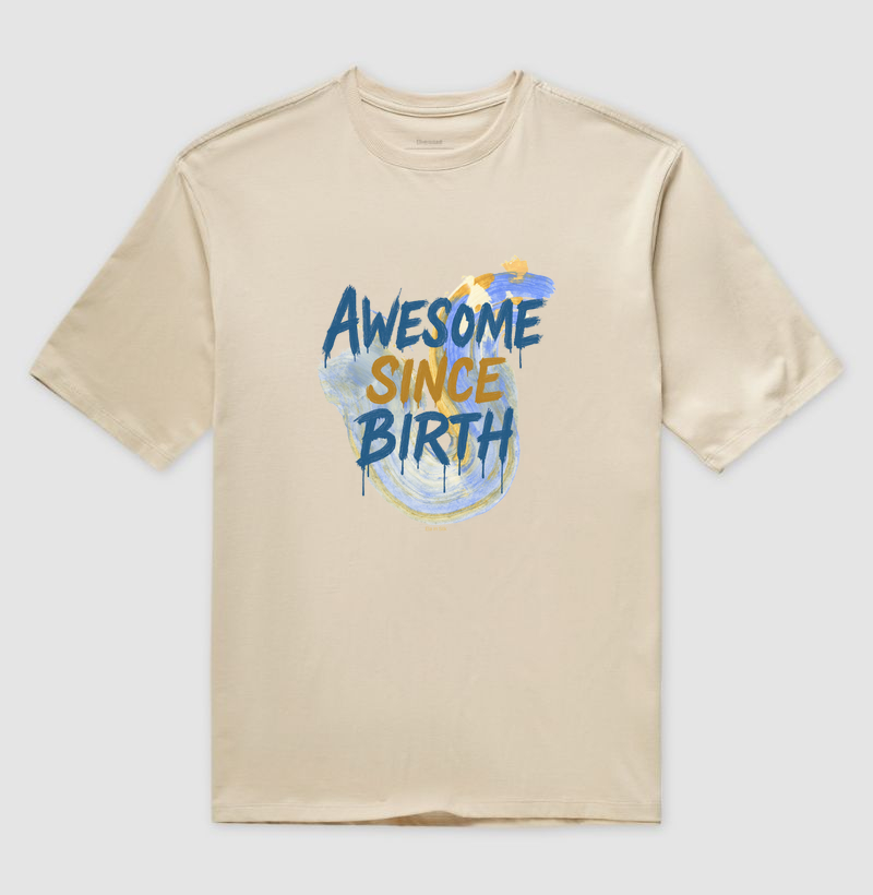 Awesome Since Birth azul