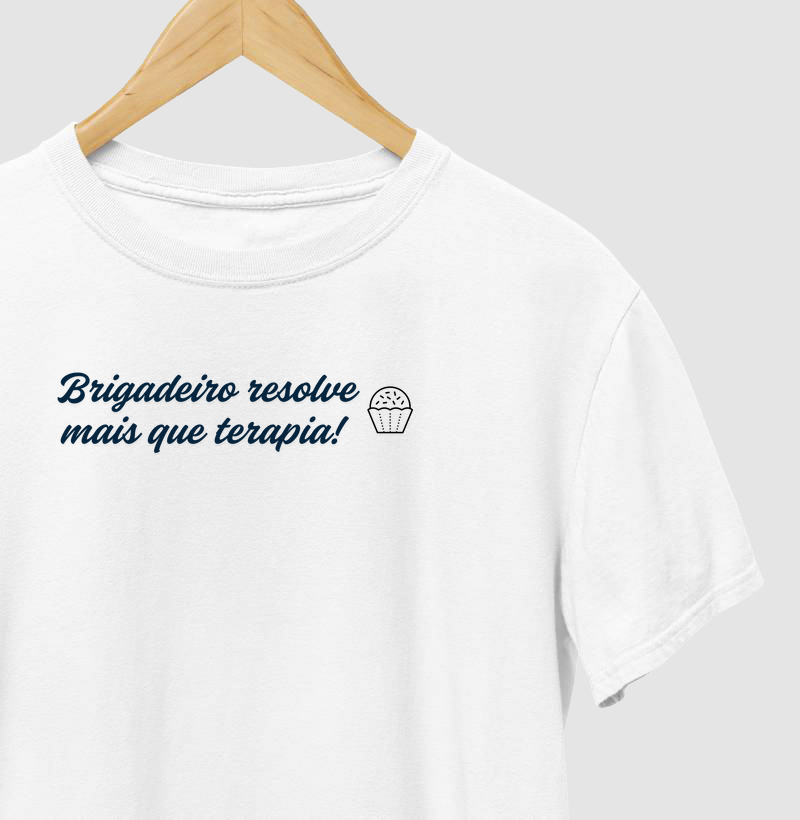 T-shirt Brigadeiro resolve mais que terapia