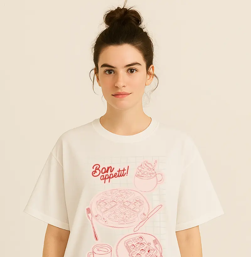 Camiseta Oversized Bon Appetit