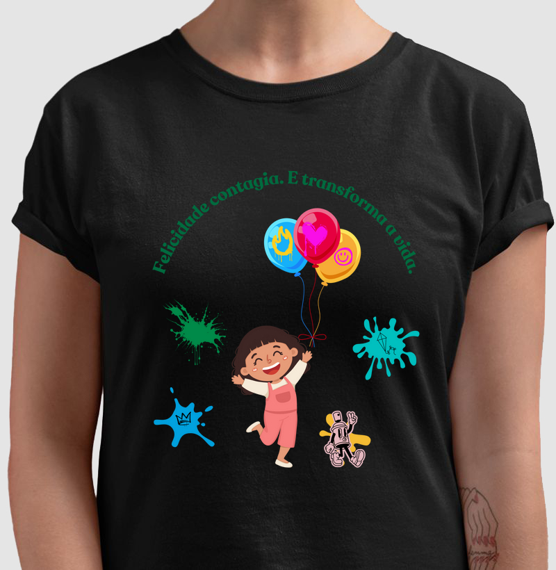 A felicidade transforma a vida | Tee Original