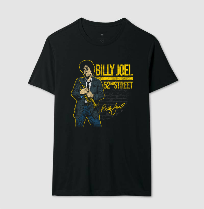 Camiseta Billy Joel | 52ND Street (PRETA)