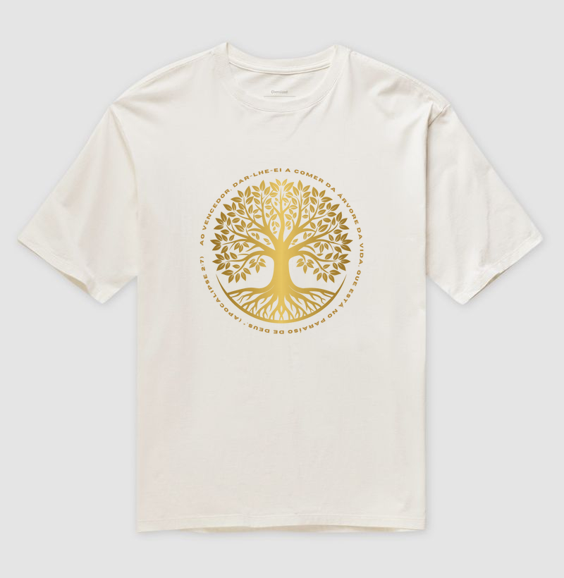 Camiseta Oversized Árvore da Vida