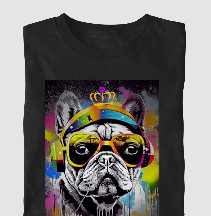 Buldogue Francês; color splash