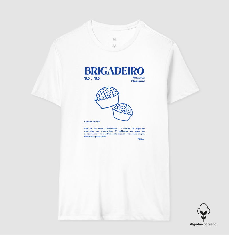 Camiseta de Algodão Peruano "Brigadeiro"