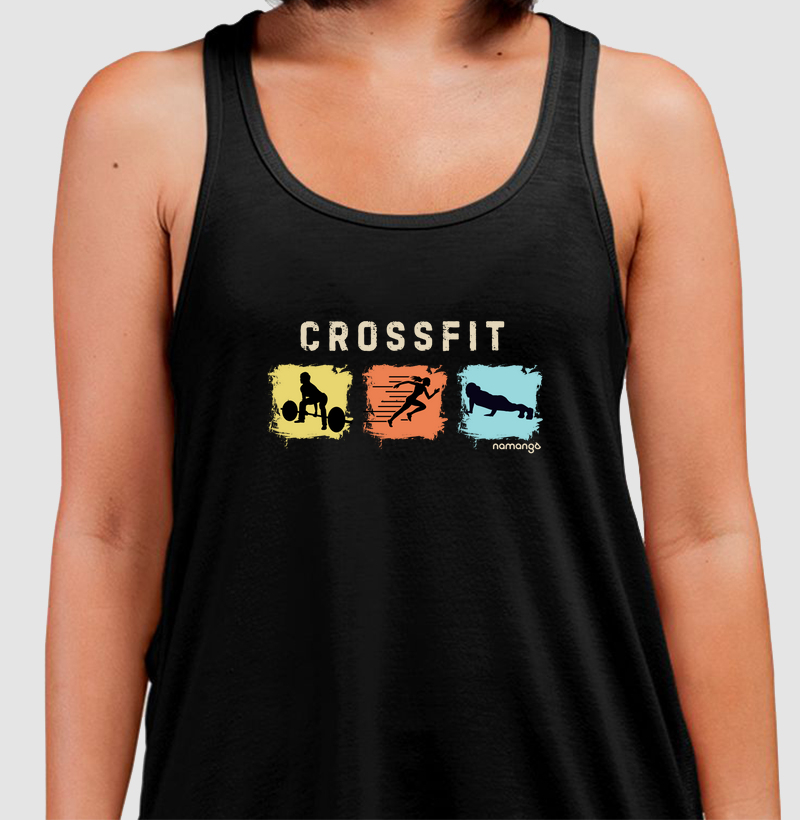 Regata Feminina CrossFit Composição de Movimentos – Na Manga
