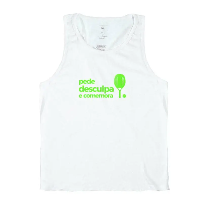 Camiseta clássica Pede desculpa e comemora 