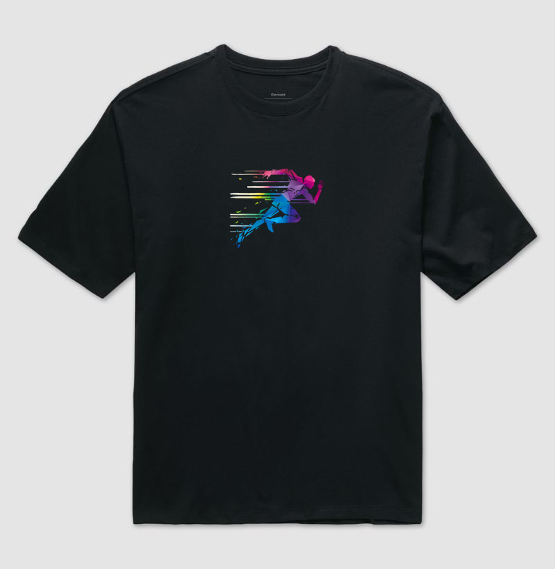Camiseta Silhueta Mulher Corredora