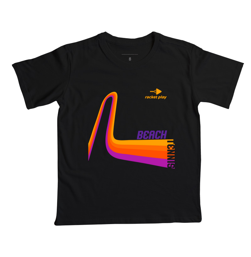 Camiseta Beach Tennis - Ondas Coloridas