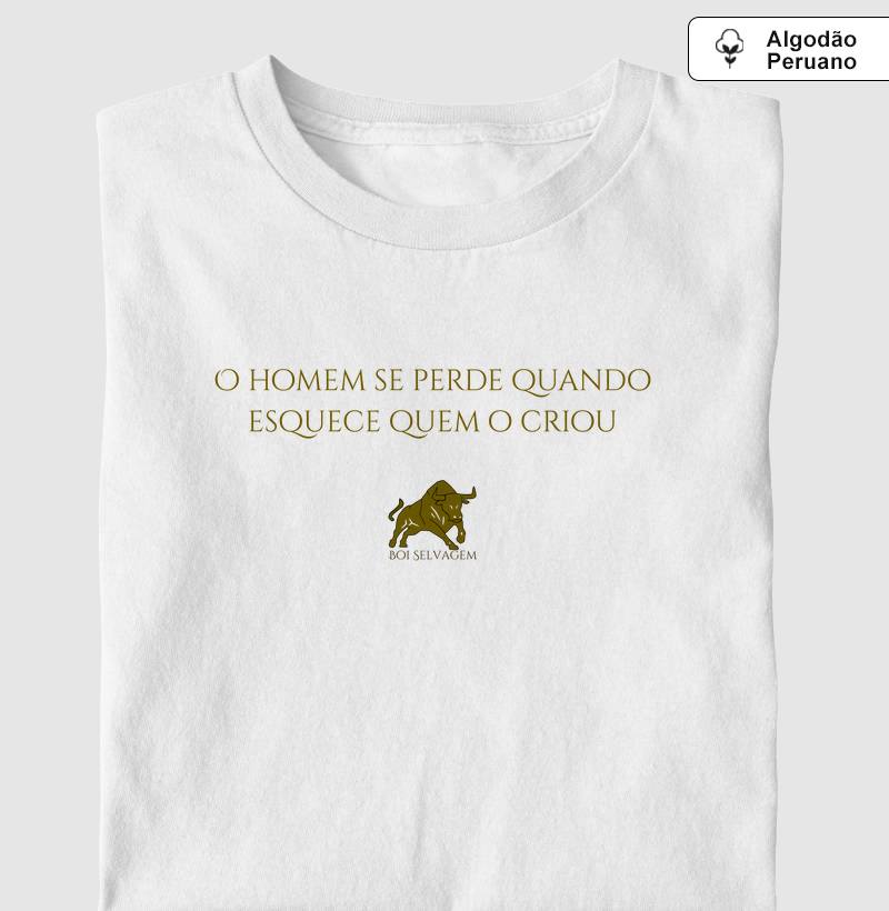 O homem se perde quando esquece quem o criou