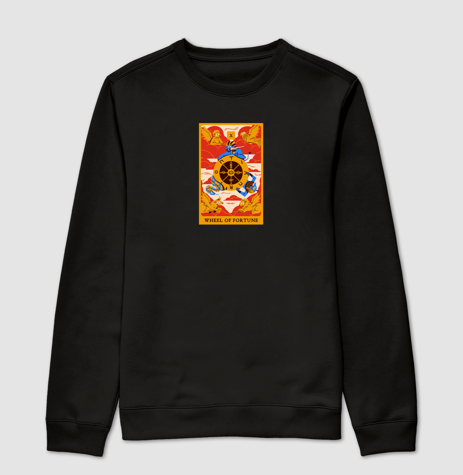 Carta Tarô A Roda da Fortuna