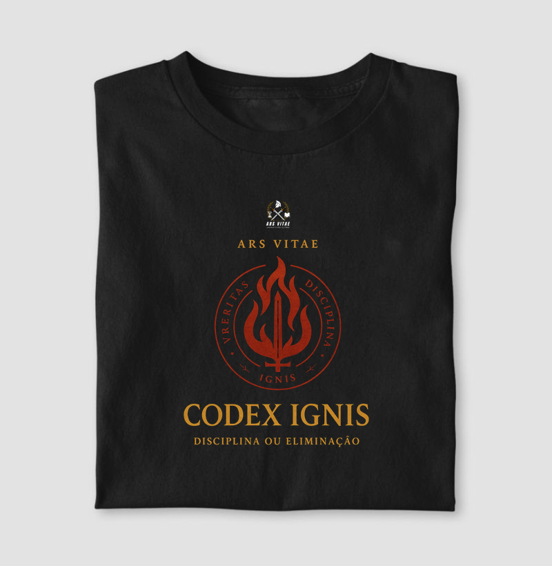 🔥 Camiseta Codex Ignis – A Forja da Sua Identidade