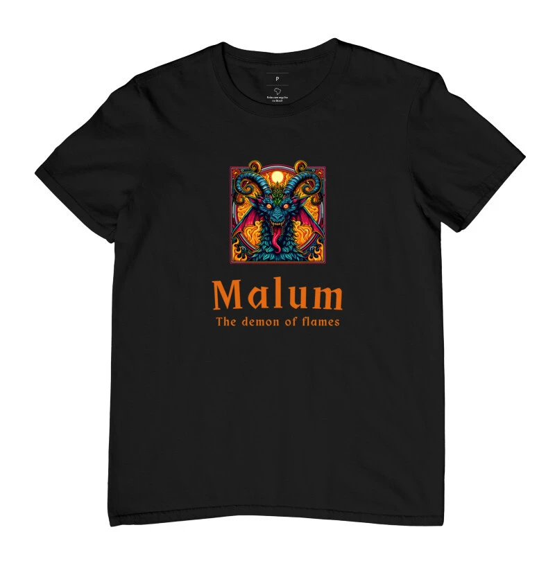 Camiseta Malum - The demon of flames 
