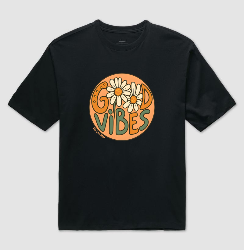 Camiseta Oversized - Good Vibes