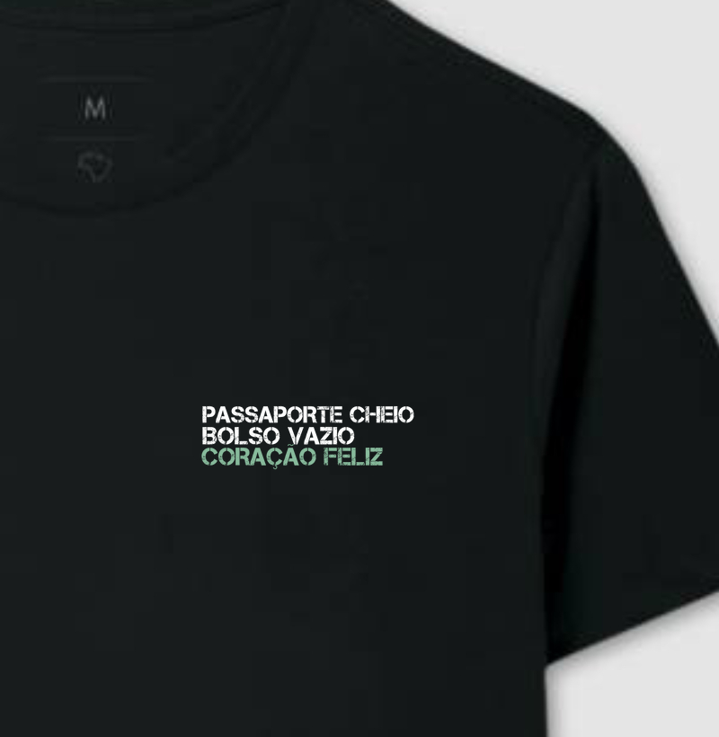 T-shirt Passaporte Cheio