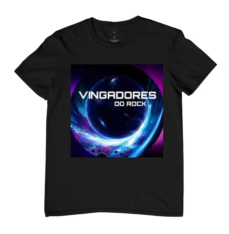 CAMISA VINGADORES DO ROCK PRETA