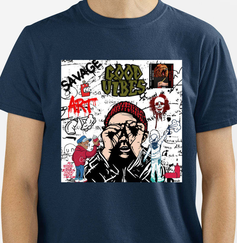 CAMISETA DO ESTILO GRAFITEIRO TRIBO 
