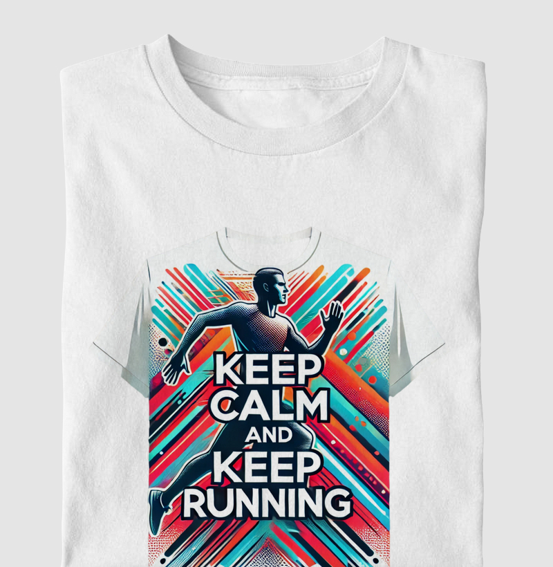Camiseta Keep Calm and Keep Running