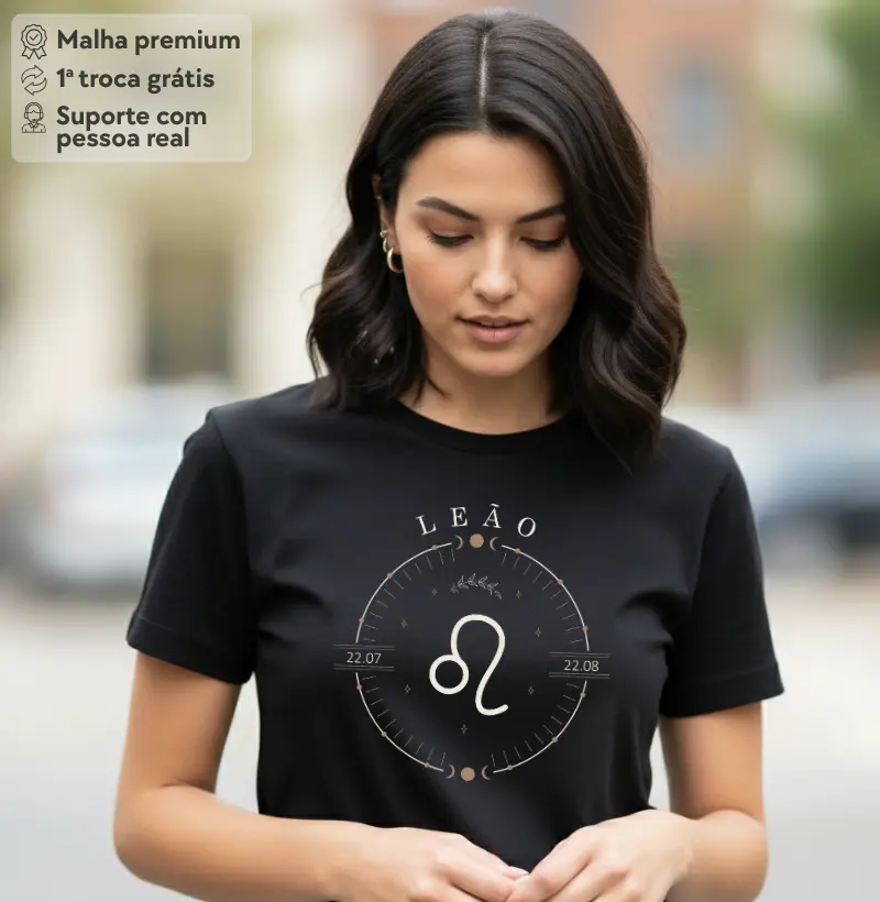 Camiseta Zodíaco Leão