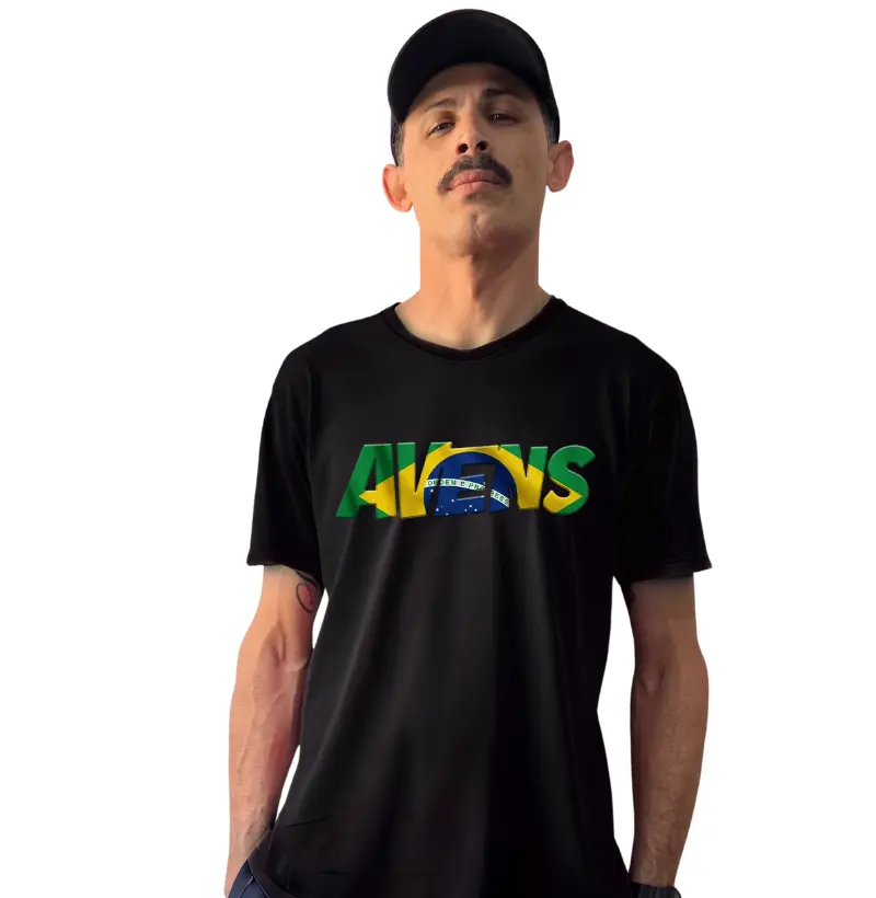 Camiseta AVENS Brasil — Estampa Bandeira