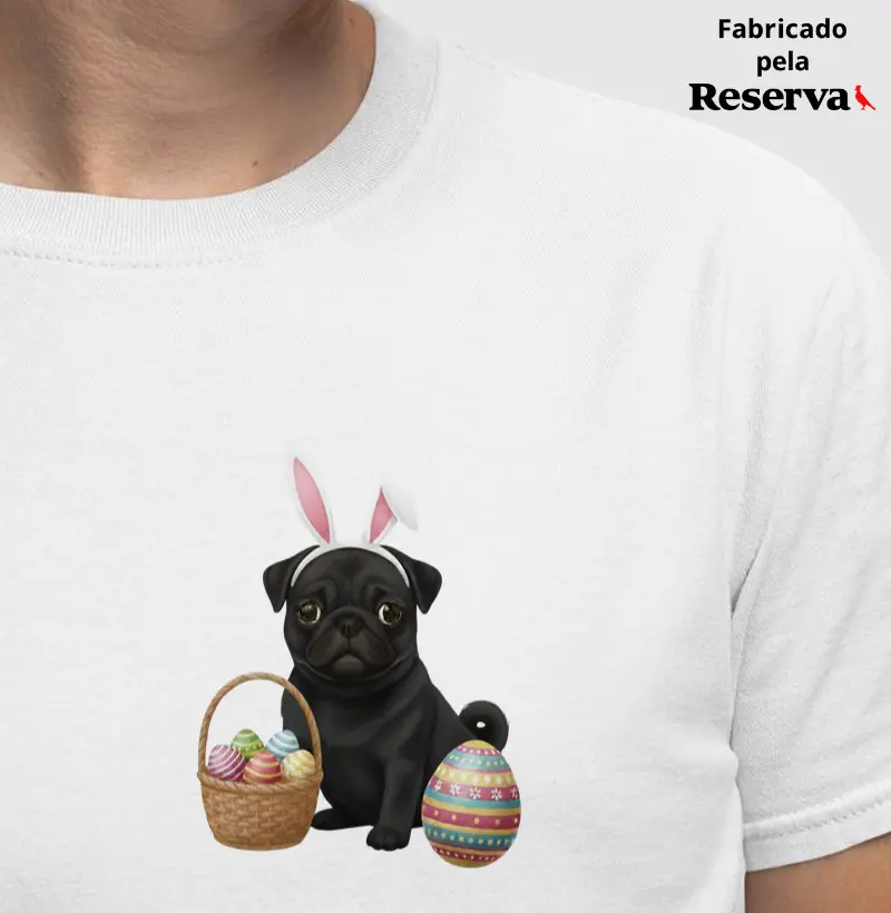 Pug Preto - Páscoa