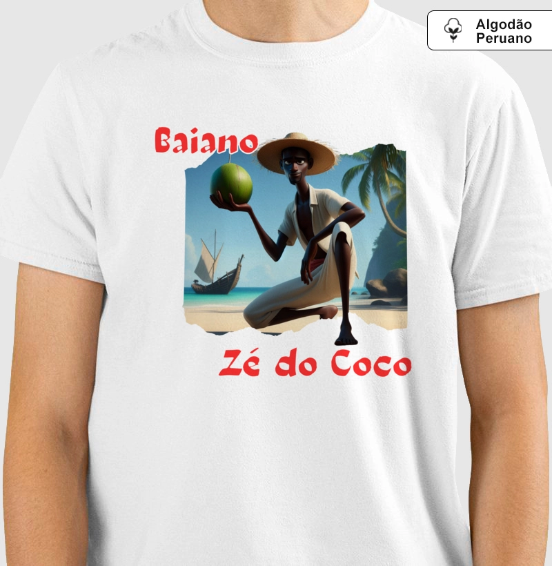 Camiseta Algodão Peruano - Premium - Baiano Zé do Coco