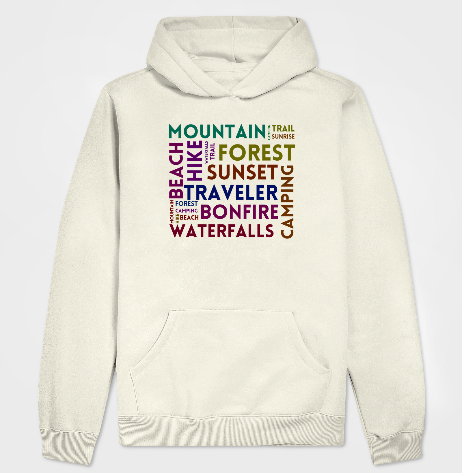 Mountain, hike and trail - tag cloud