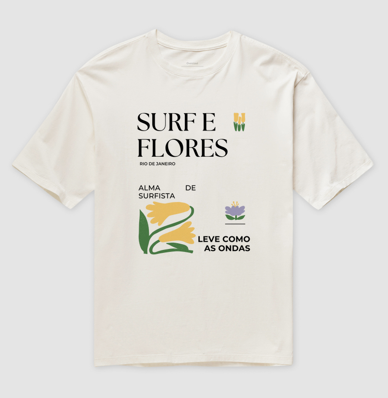 SURF E FLORES, LEVE COMO AS ONDAS.