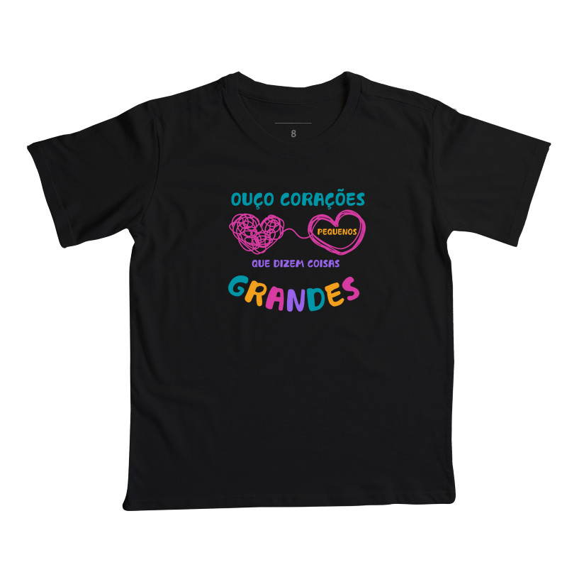 Camiseta Mini  | Corações pequenos dizem grandes coisas
