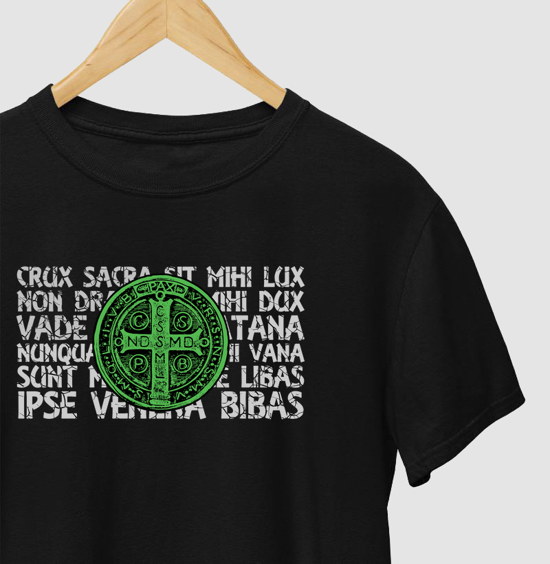 Medalha de São Bento e a Oração cor Verde