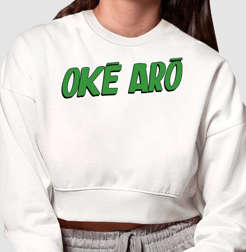 Moletom Cropped Okê Arô Oxóssi