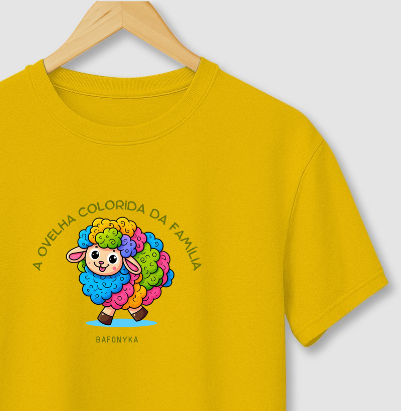 🌈 Ovelha colorida da família.