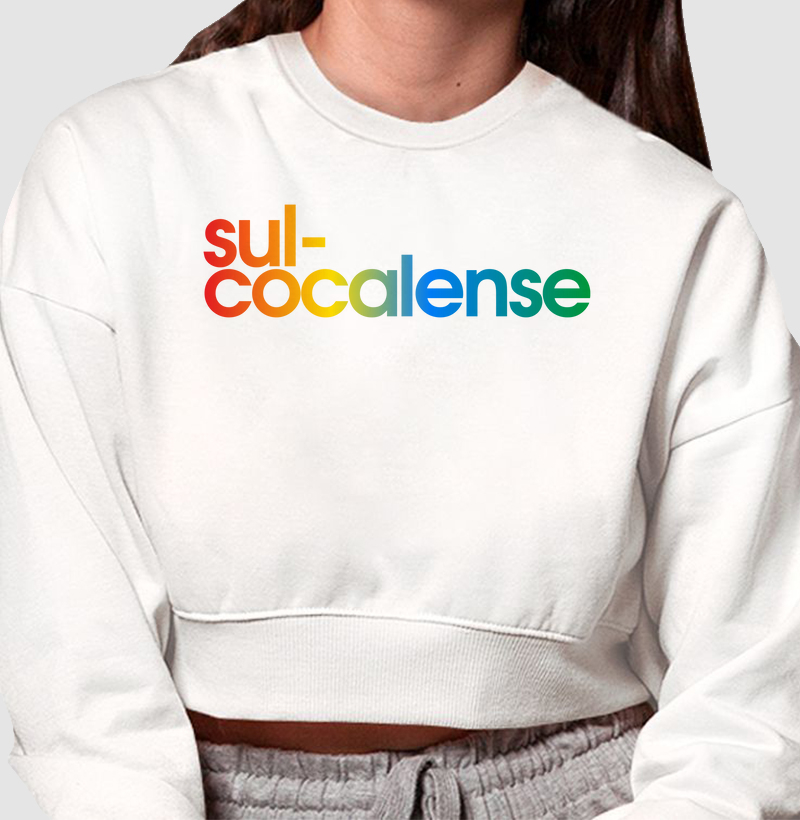 Cropped Moletom Sul-Cocalense Cores da Bandeira