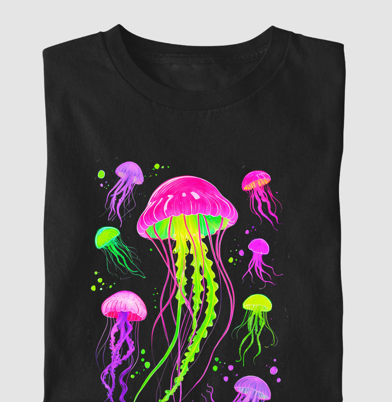 Fundo do oceano - Água Viva - Algodão 30.1 
