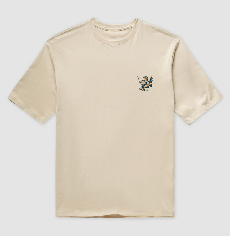 Camiseta Oversized Glimpse angel areia.