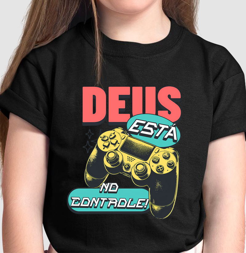 Camiseta Deus está no controle (infantil)