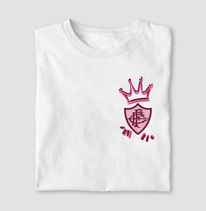 Camiseta Branca - Amor Tricolor (Pink)