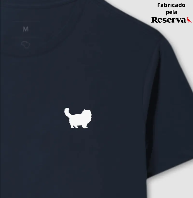 Gato Persa Branco Minimalista